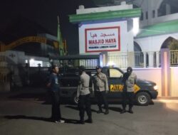 Patroli Malam Polsek Gerung, Amankan Titik Vital di Lombok Barat