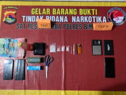 Kerja Tuntas, Tim Kaisar Hitam Polres Bima Kota Gulung Kelompok Pengedar Sabu-Sabu