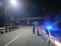 Patroli Intensif Polsek Labuapi: Jamin Keamanan Jalur BIL di Malam Hari
