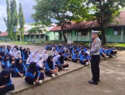 Sat Lantas Terus Lakukan Sosialisasi Tertib Lalulintas Kepada Pelajar