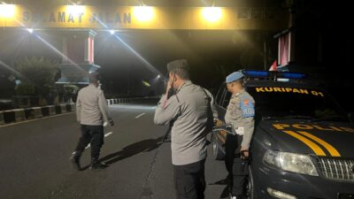 Gempur Kejahatan Malam: Patroli Gabungan Polsek Kuripan Amankan Bypass BIL