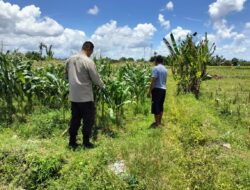 Bhabinkamtibmas Ajak Petani Labuapi Manfaatkan Lahan Kosong