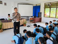 Kunjungi SMKN 1 Gangga, Sat Lantas Edukasi Pelajar Tata Tertib Berlalulintas