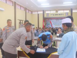 Polres Lombok Utara Gelar Penandatanganan Pakta Integritas Penerimaan Polri*