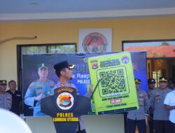Kapolres Lombok Utara Launching Barcode Layanan Masyarakat