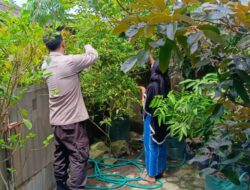 Polsek Labuapi Aktif Dorong Warga Manfaatkan Pekarangan untuk Ketahanan Pangan