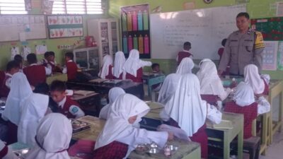 Polsek Gerung Kawal Program Makan Bergizi Gratis untuk 3.201 Siswa