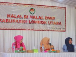 Ketua Cabang Bhayangkari Lombok Utara Hadiri Halal Bihalal DWP KLU