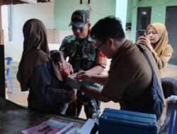 Sinergi TNI-Nakes, Balita Lombok Barat Terima Gizi Imunisasi