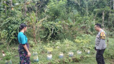 Polsek Batulayar Gencarkan Program Ketahanan Pangan Melalui Silaturahmi Bhabinkamtibmas