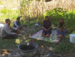 Bhabinkamtibmas Batu Putih Dukung Ketahanan Pangan Sekotong