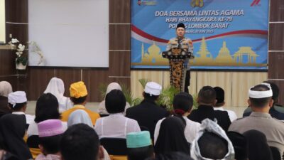 Doa Lintas Agama Perkuat Toleransi di Polres Lombok Barat