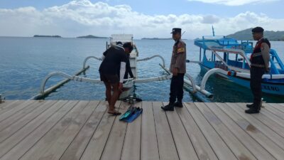 Patroli Rutin Polsek Sekotong Jaga Keamanan Wisatawan di Lombok Barat