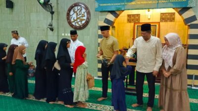Maulid Nabi di Masjid As-Syuhada Gebang, Santuni 50 Anak Yatim