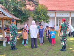 Babinsa Didik Siswa Sekolah Rakyat Dasar dengan Semangat Bela Negara