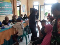 Babinsa dan Mahasiswa Unram Bersatu Peduli Kesehatan Masyarakat