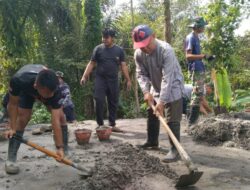 Sinergi Kades dan Prajurit, Talud TMMD Giri Madia Dikebut