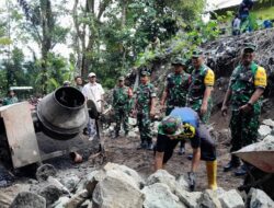 TMMD ke-126 Kodim 1606 Mataram Giat Bangun Desa, Tim Wasev Apresiasi Semangat Warga
