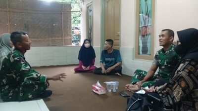 Wujud Kepedulian Kodim 1606/Mataram Bagi Keluarga Prajurit Sakit