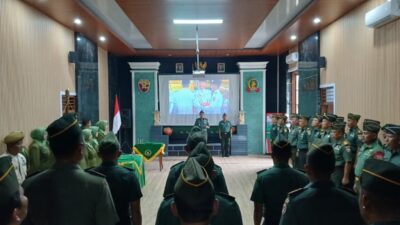 Tradisi Satuan Kodim 1606 Awali Tugas Perwira Baru