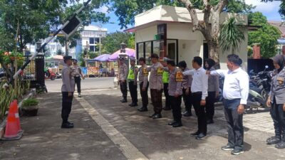 Pengamanan Sidang Perkara Tindak Pidana Pembunuhan di PN Dompu Berjalan Aman dan Kondusif